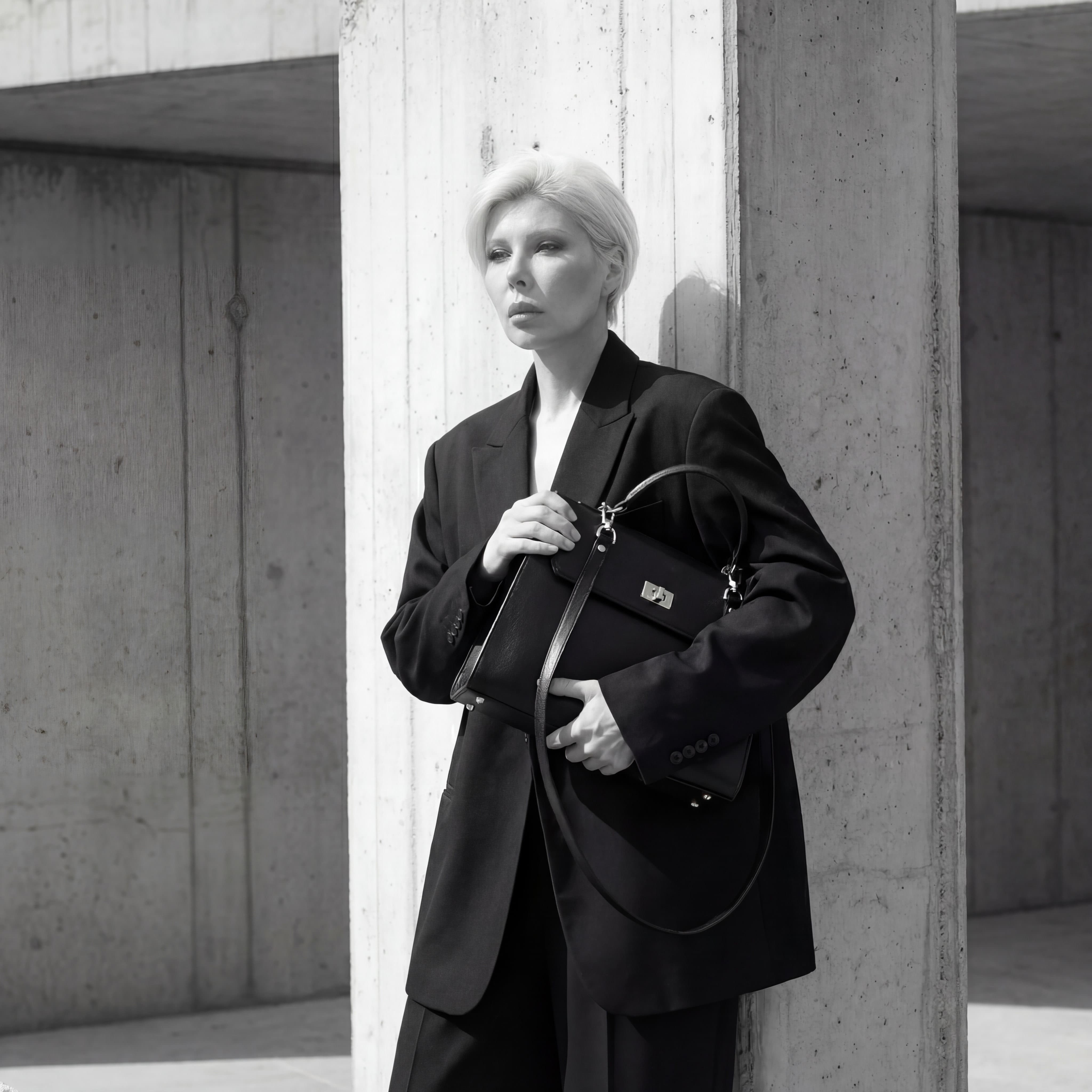 V. Atelier handcrafted bag campaign image